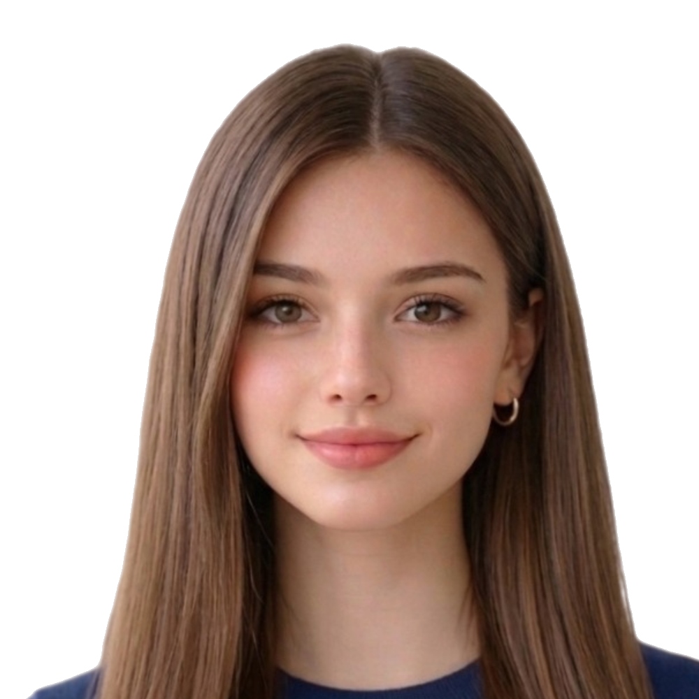 Indian Visa Photo Online (2x2 inch) processed sample